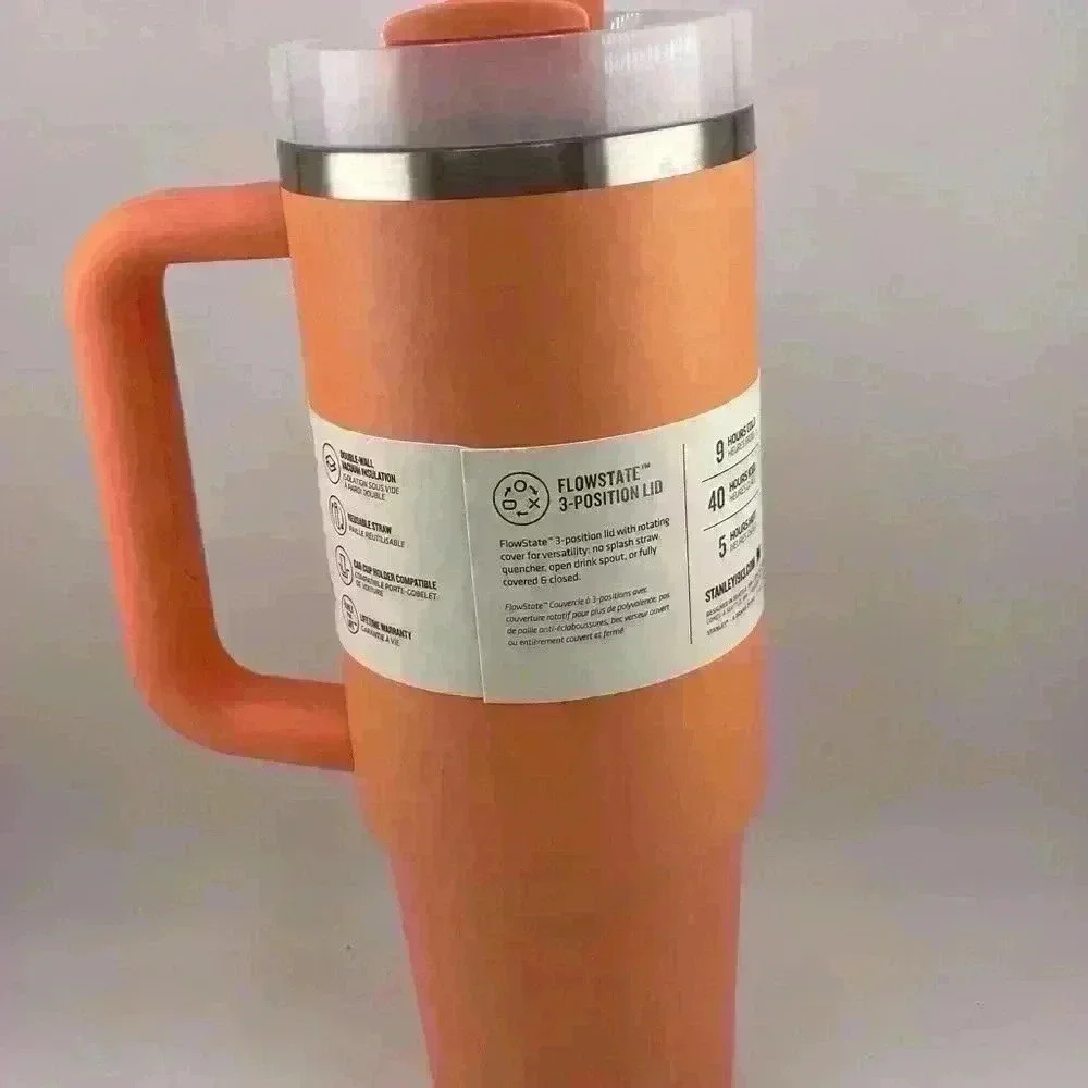 stanley Quencher Tumbler 30 oz Nectarine coral Color - Picture 3 of 8